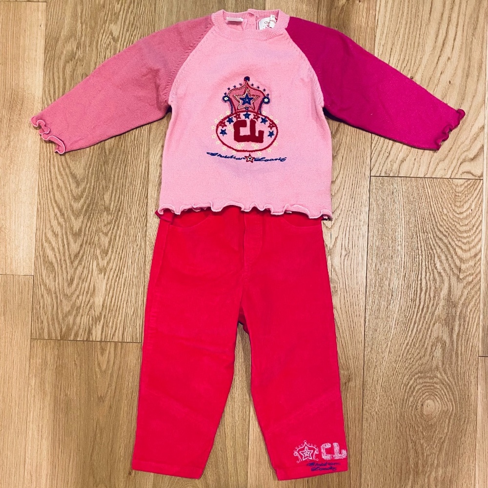Christian Lacroix Junior Sweater and Pant Set